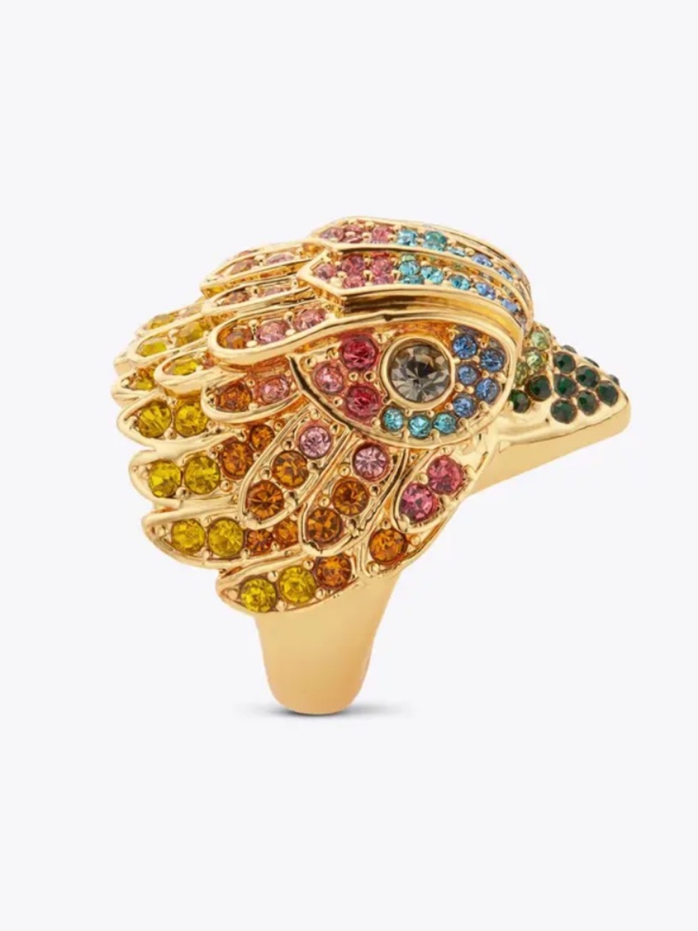 Kurt Geiger Crystal Eagle Ring size 7